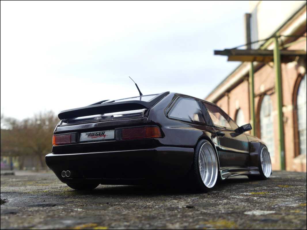 1:18 VW Scirocco MK2 GTX 16V Rieger GTO Breitbau + Vitrine = RAR